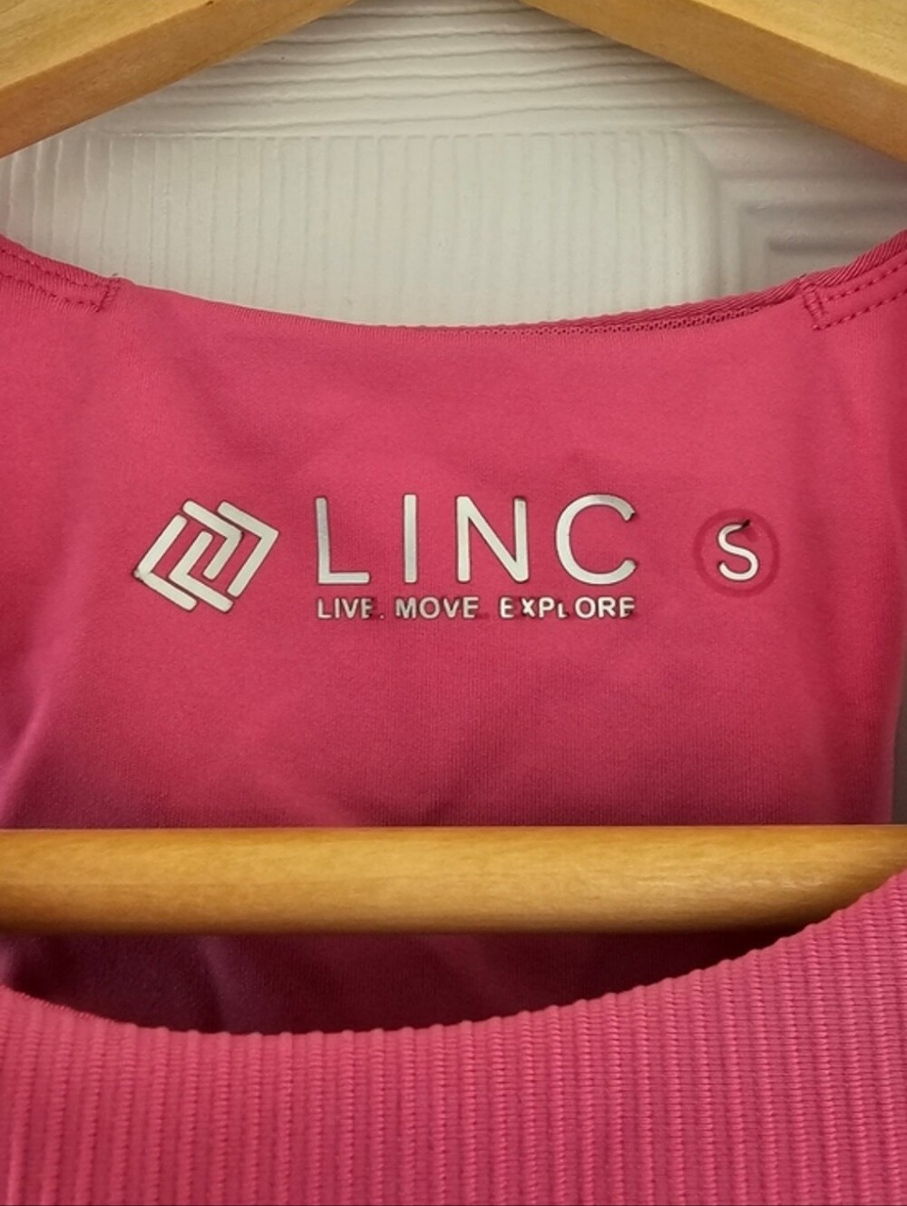 INC International Concepts Bright Pink Ribbed Racerback Tank - Picture 3 of 5